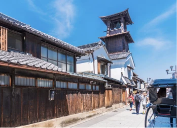 写真：川越一番街商店街の街並み