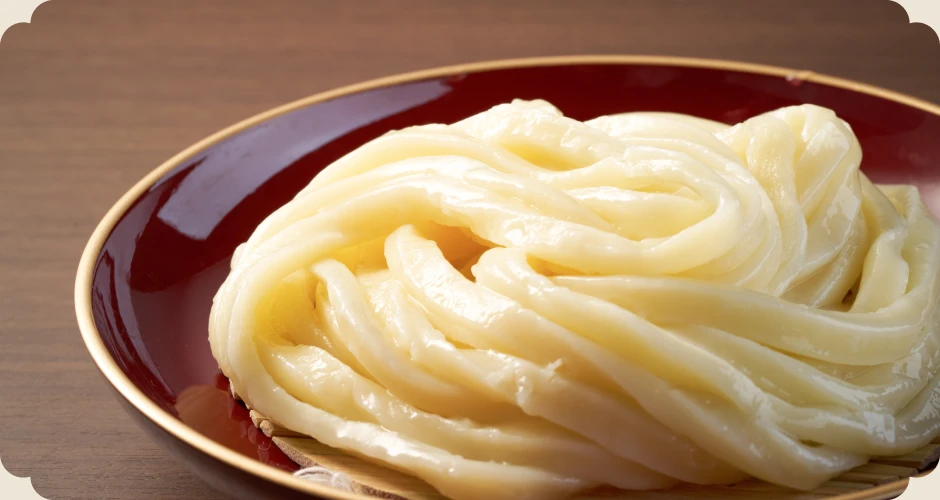写真:うどんの麺